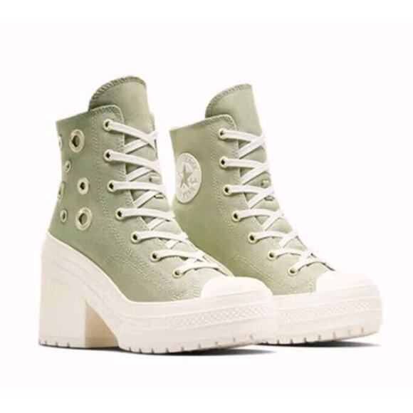 Converse Chuck 70 De Luxe Heel Hi Metal Rings Platform Women's 7.5 Men's 5.5 - Picture 2 of 13